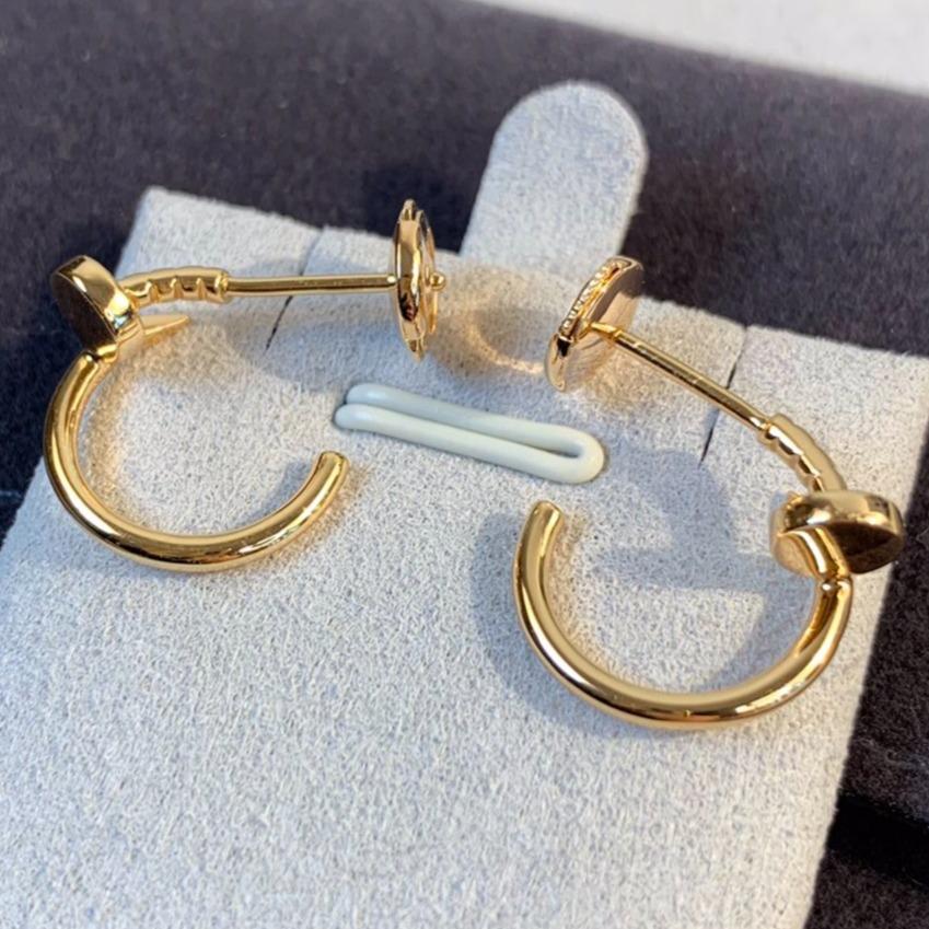 CARTIER JUSTE EARRINGS 1.8MM PINK GOLD
