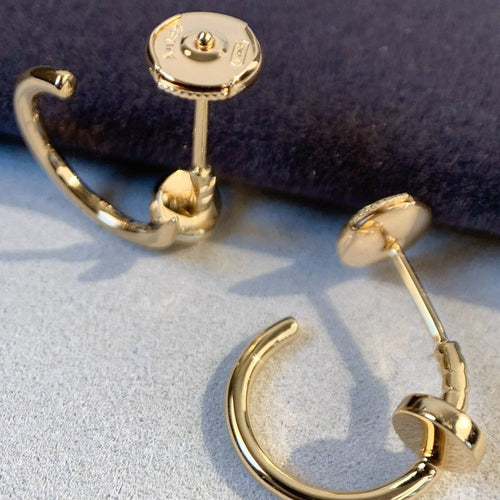 CARTIER JUSTE EARRINGS 1.8MM PINK GOLD