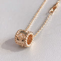 Van Cleef & Arpels PERLEE PEDANT PINK GOLD NECKLACE