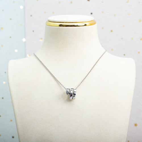 Bvlgari SERPENTI SILVER NECKALCE DIAMOND