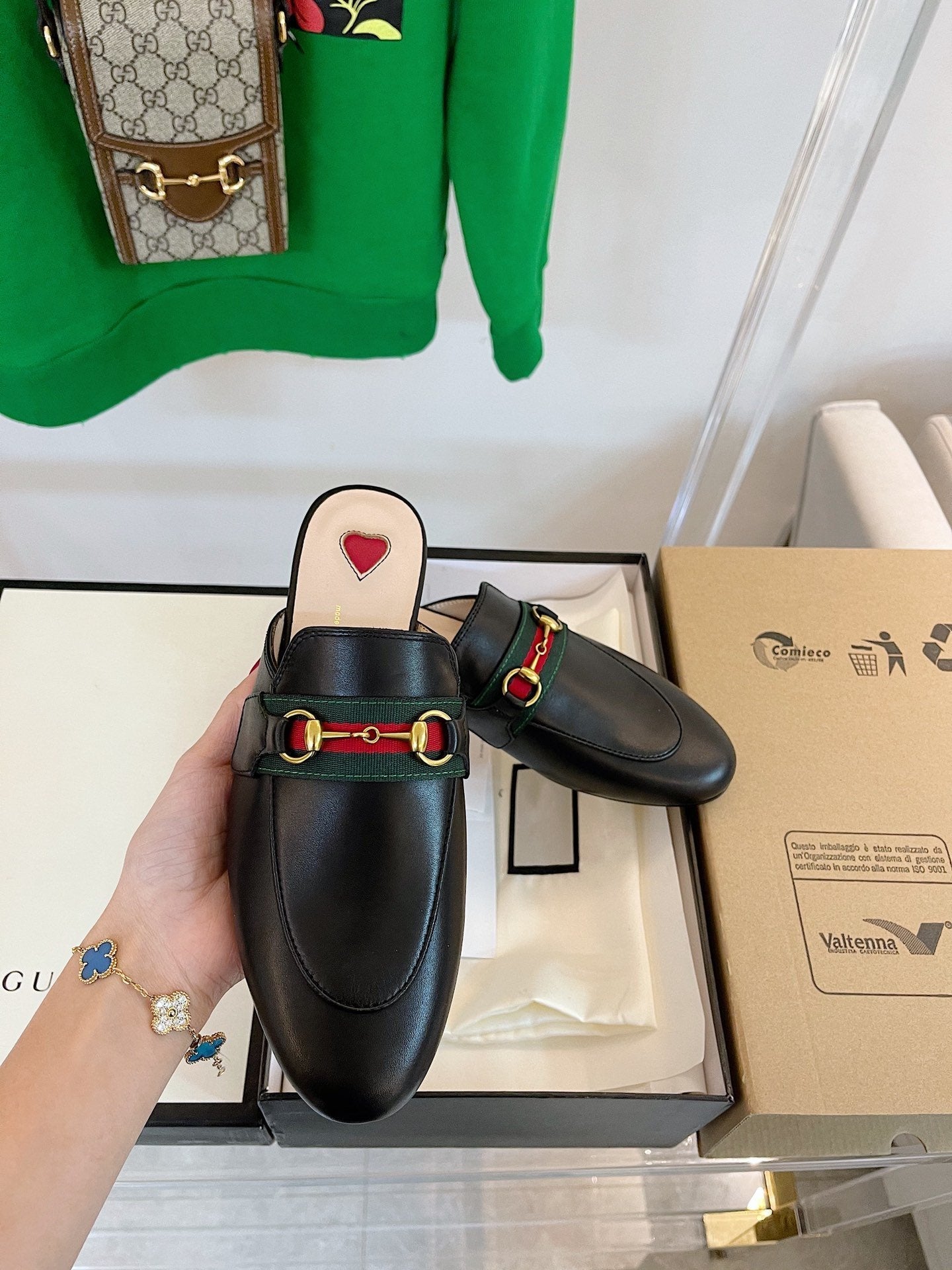 GUCCI SLIPPER PRINCETOWN BLACK