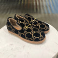 GUCCI HORSEBIT LOAFER IN BLACK MIX YELLOW WOOL AND LAMB FUR LINING