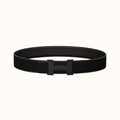 HERMES CONSTANCE BELT BUCKLE & REVERSIBLE  BLACK LEATHER STRAP 38MM