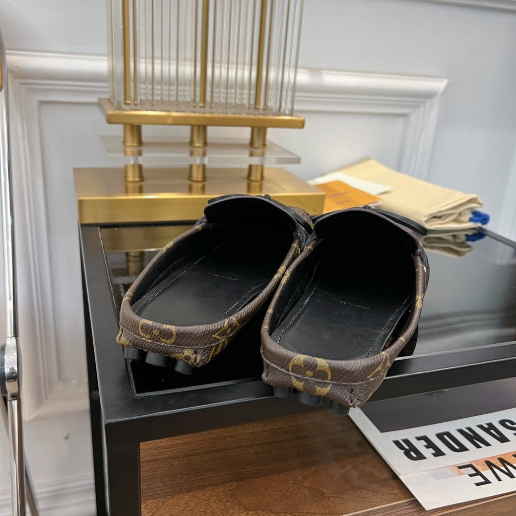 LOUIS VUITTON LV COSY FLAT CLASSIC MONOGRAM BROWN