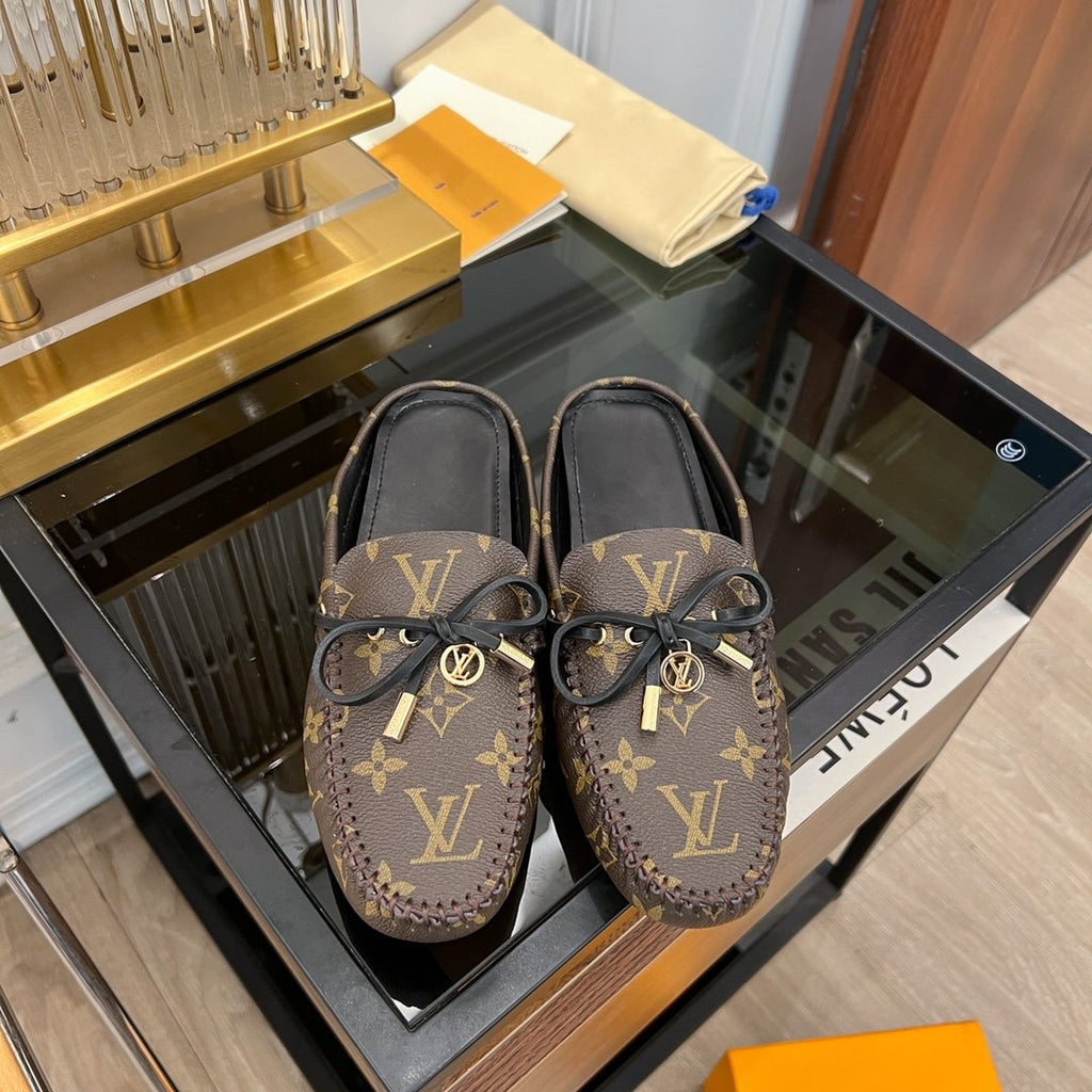 LOUIS VUITTON LV COSY FLAT CLASSIC MONOGRAM BROWN