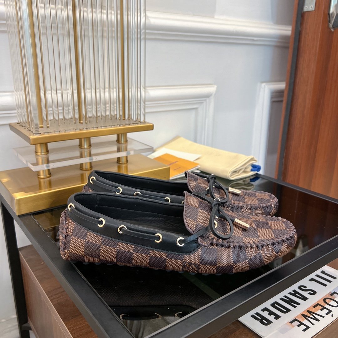 LOUIS VUITTON LV GLORIA FLAT LOAFER CLASSIC MONOGRAM CARO