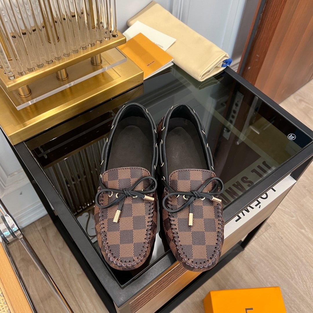 LOUIS VUITTON LV GLORIA FLAT LOAFER CLASSIC MONOGRAM CARO