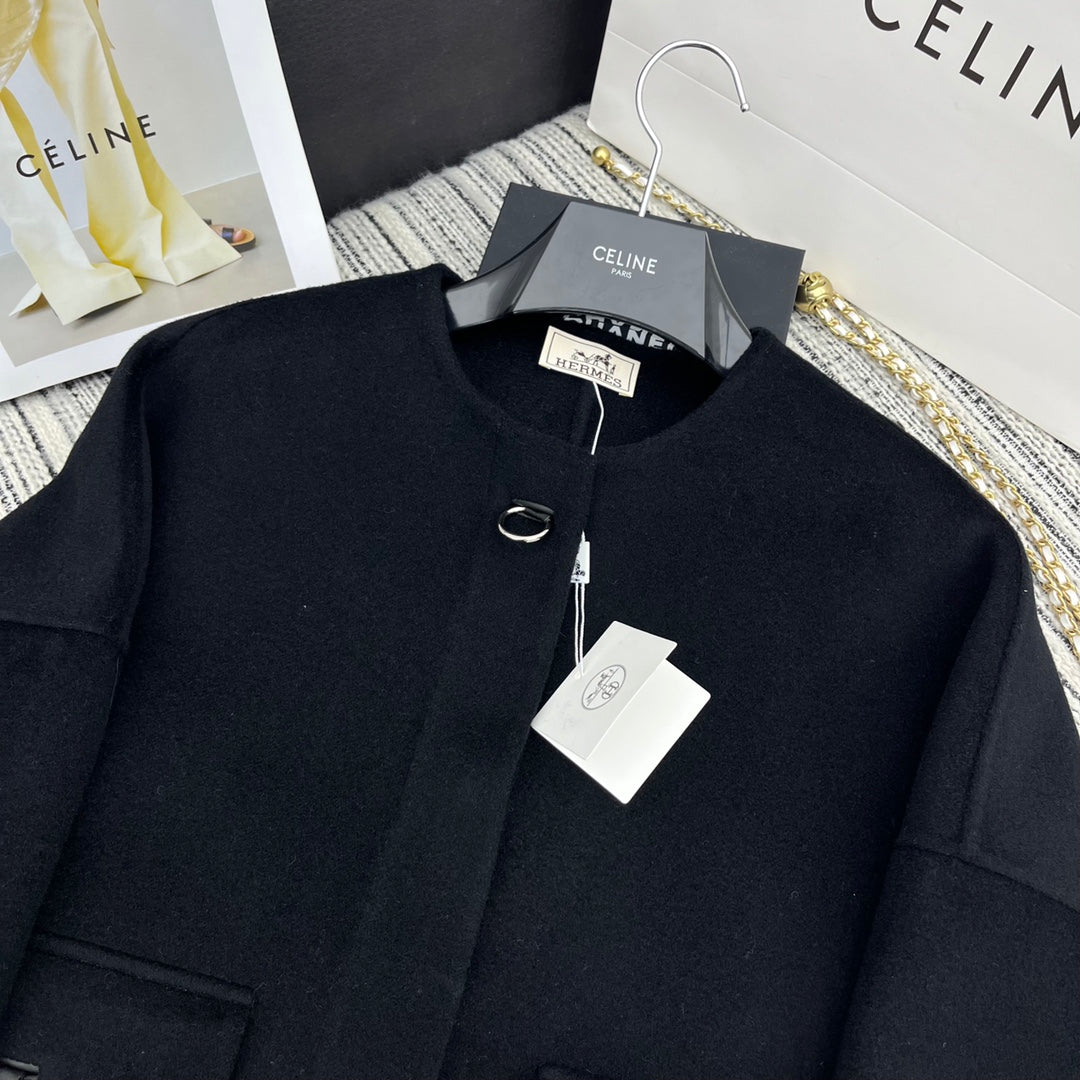 HERMES 25S DOUBLE-FACED CASERE JACKET 381