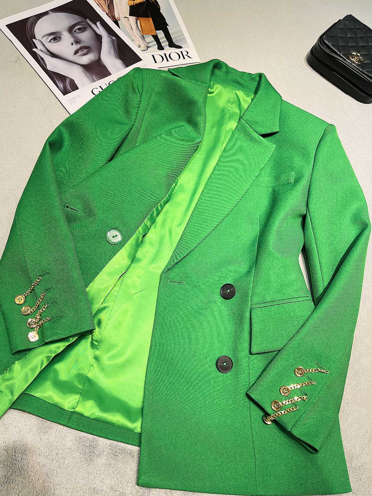 BURBERRY 25S DOUBLE-BREASTED BLAZER 0049