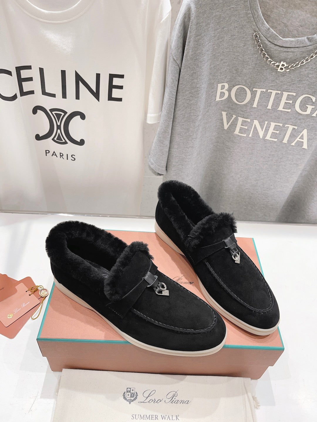 LP SUMMER CHARMS WALK LOAFERS BLACK FLEECE