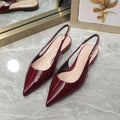 GUCCI Signoria Ballet Flat red wine