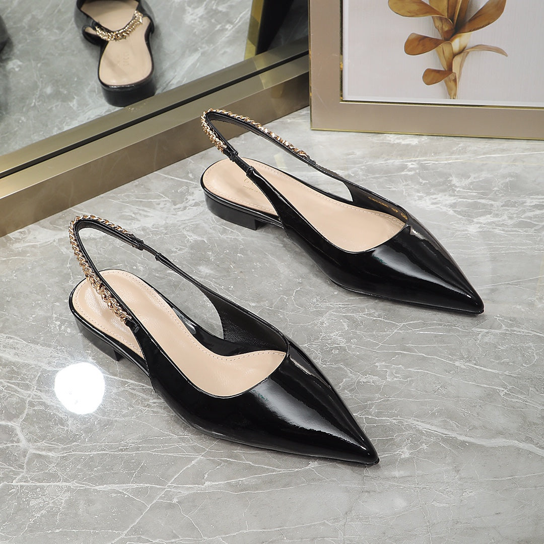 GUCCI Signoria Ballet Flat Black