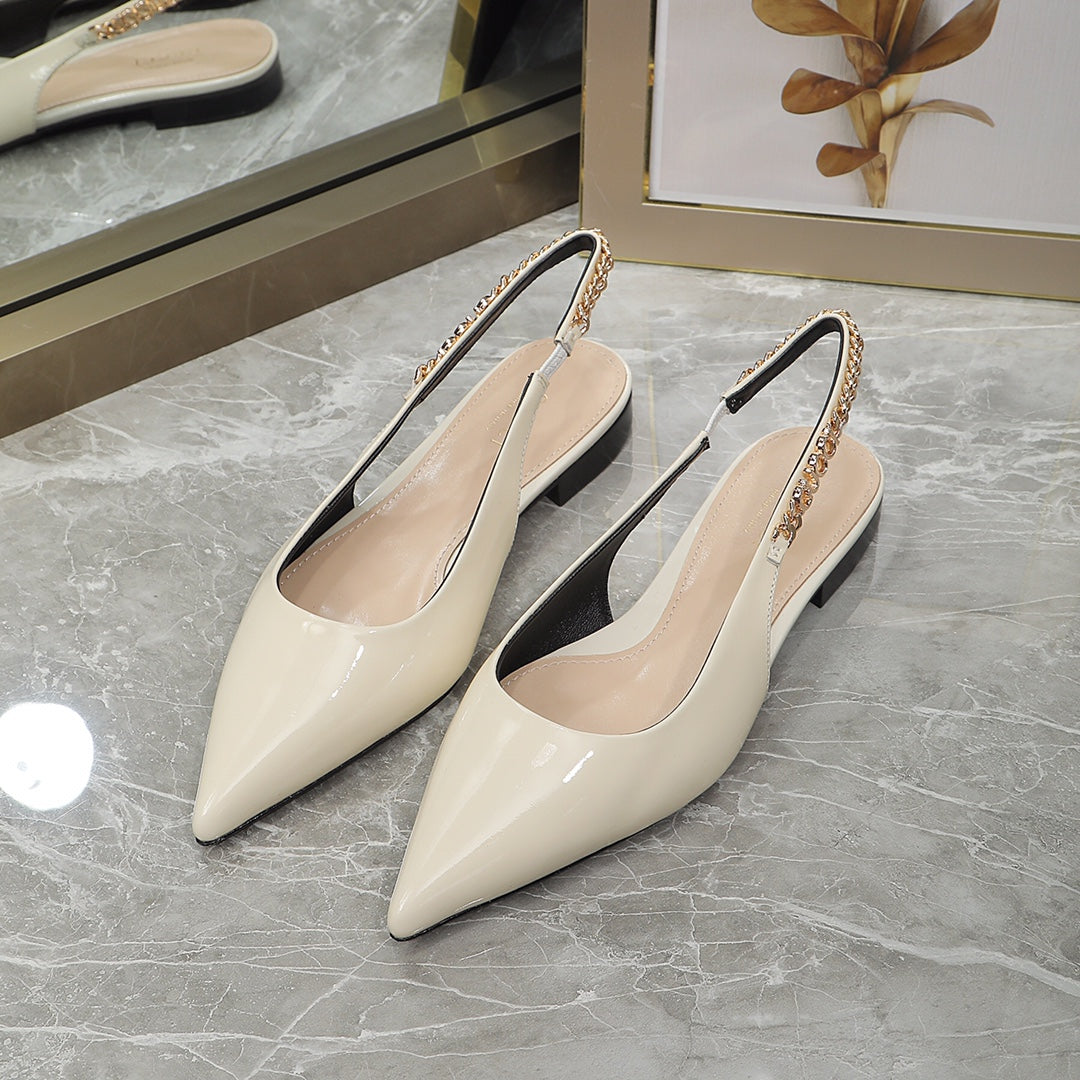 GUCCI Signoria Ballet Flat White