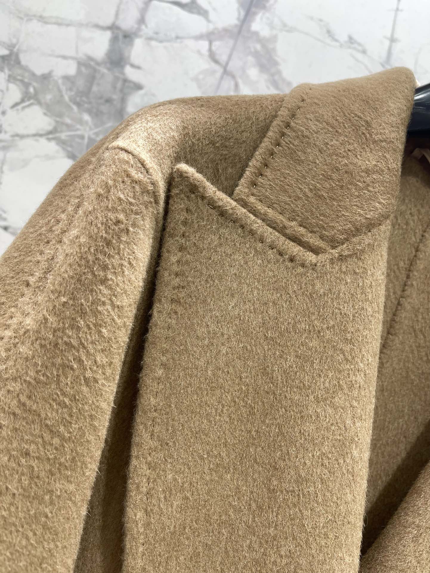 MAX MARA 25S KNITTED NOTCHED-COLLAR COAT 053