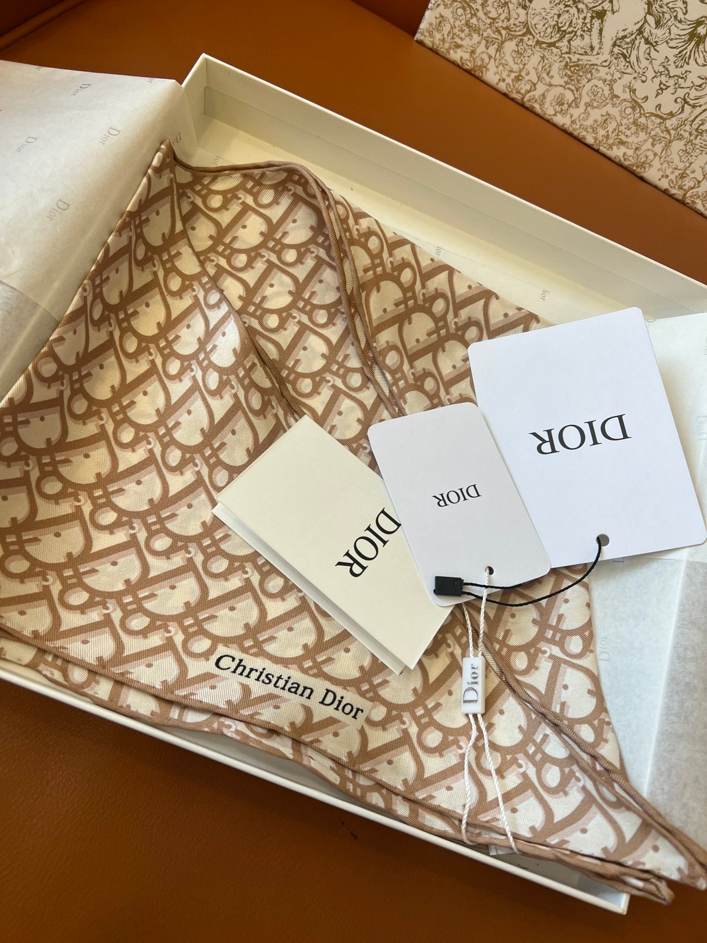 DIOR SCARF 110 CM IN SILK 627637