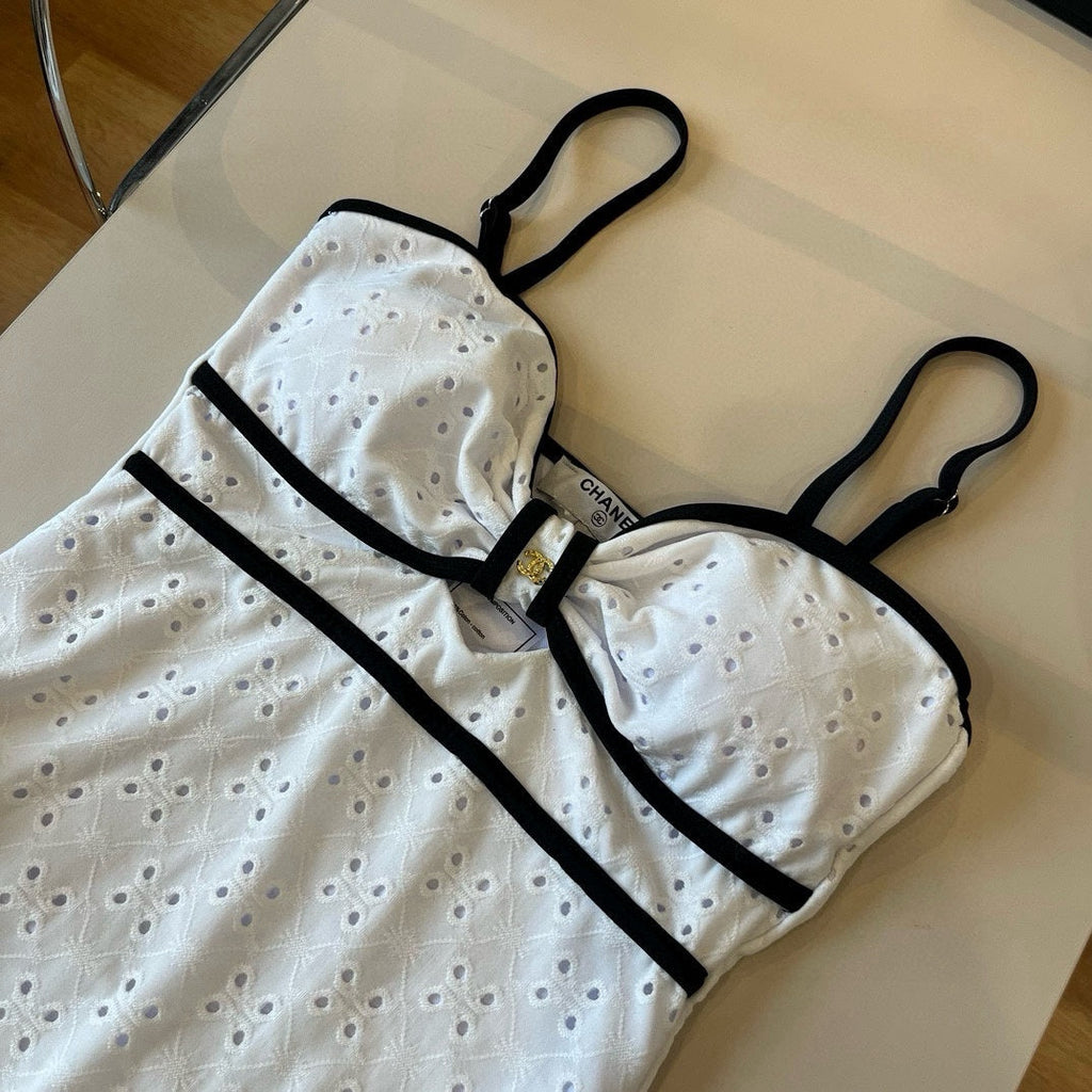 CHANEL BIKINI SWIMSUIT SET IN WHITE 111538