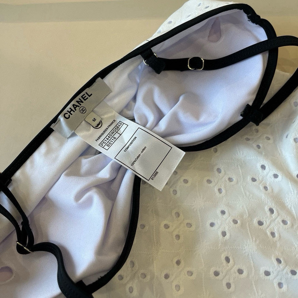 CHANEL BIKINI SWIMSUIT SET IN WHITE 111538