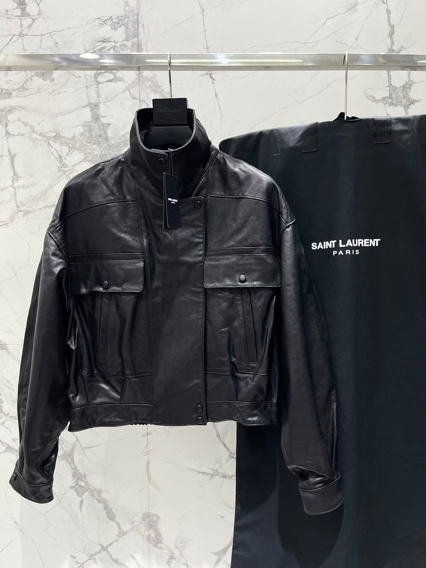 YSL 25S LEATHER JACKET STYLE 169