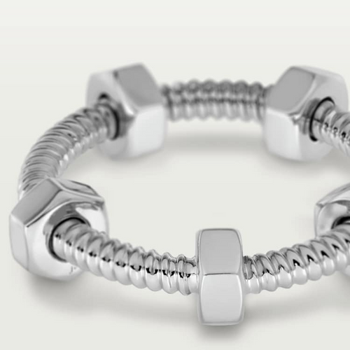 CARTIER NUTS AND BOLTS SILVER RING
