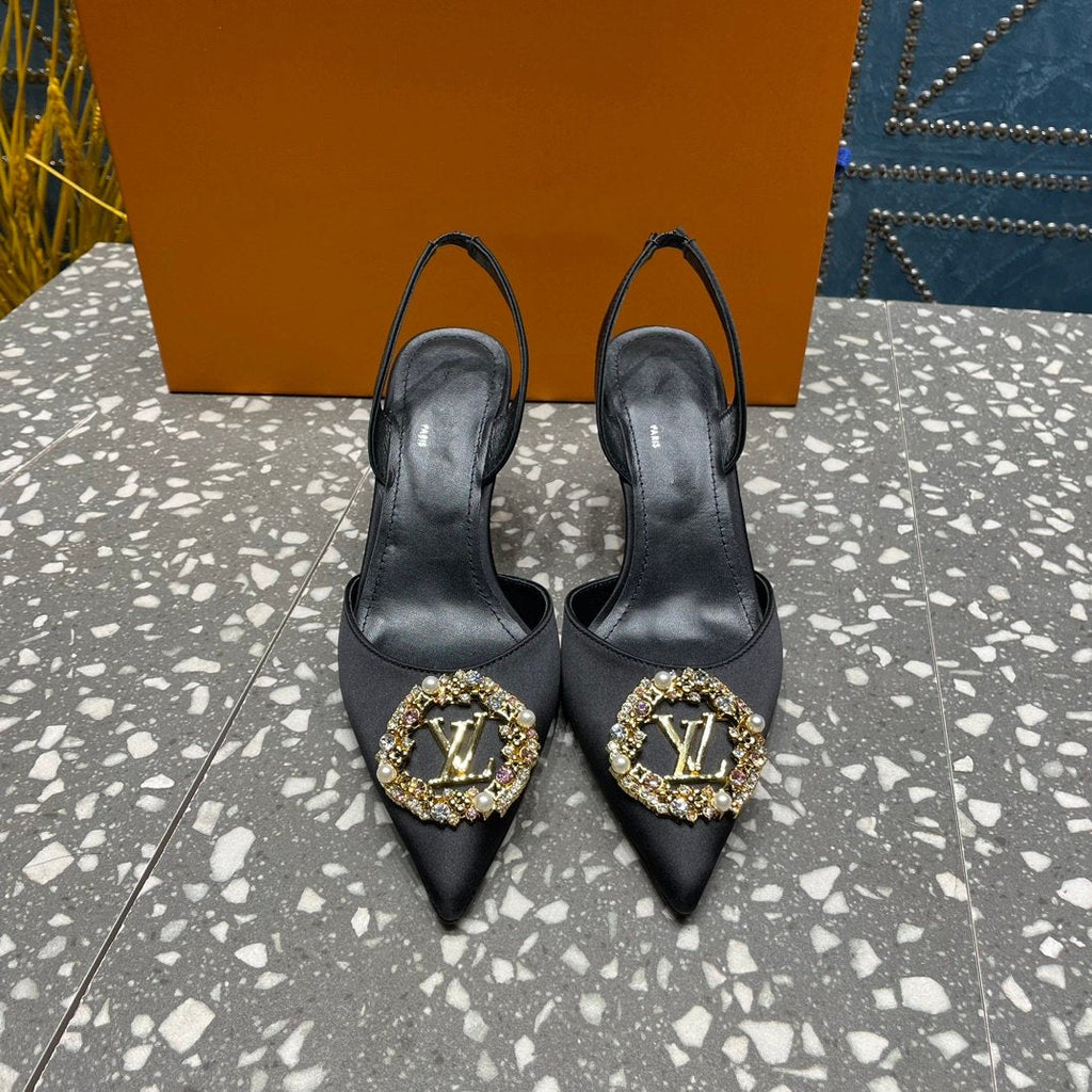 LOUIS VUITTON LV MET SLINGBACK PUMP BLACK