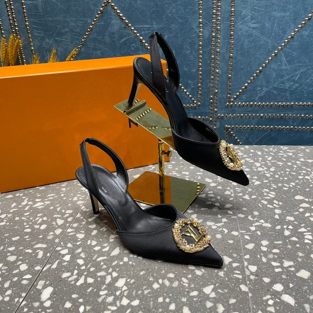 LOUIS VUITTON LV MET SLINGBACK PUMP BLACK