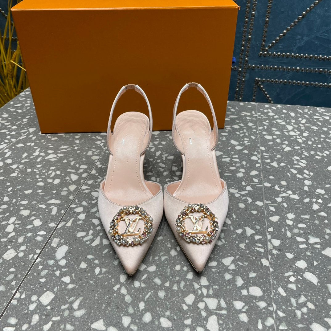 LOUIS VUITTON LV MET SLINGBACK PUMP BEIGE