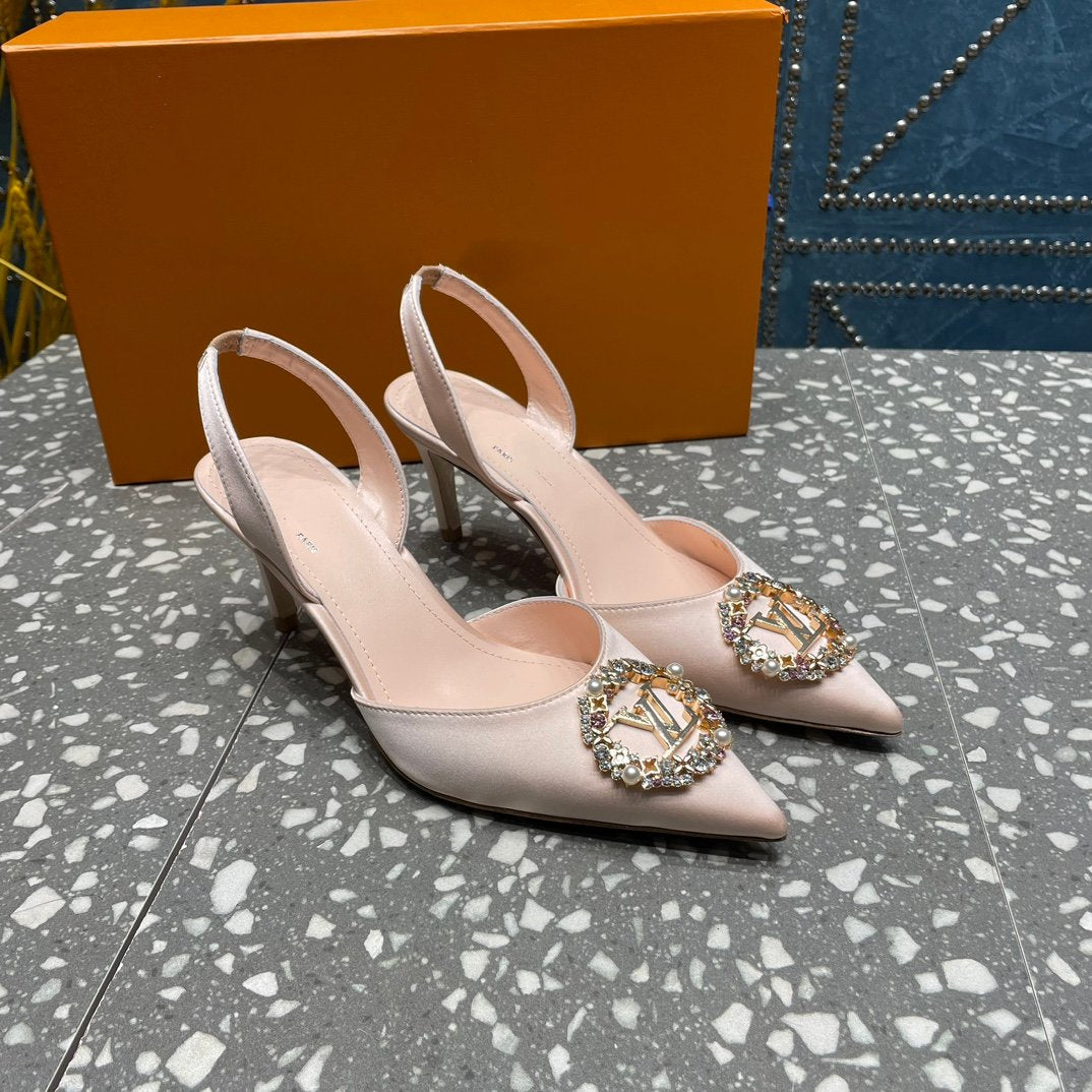 LOUIS VUITTON LV MET SLINGBACK PUMP BEIGE