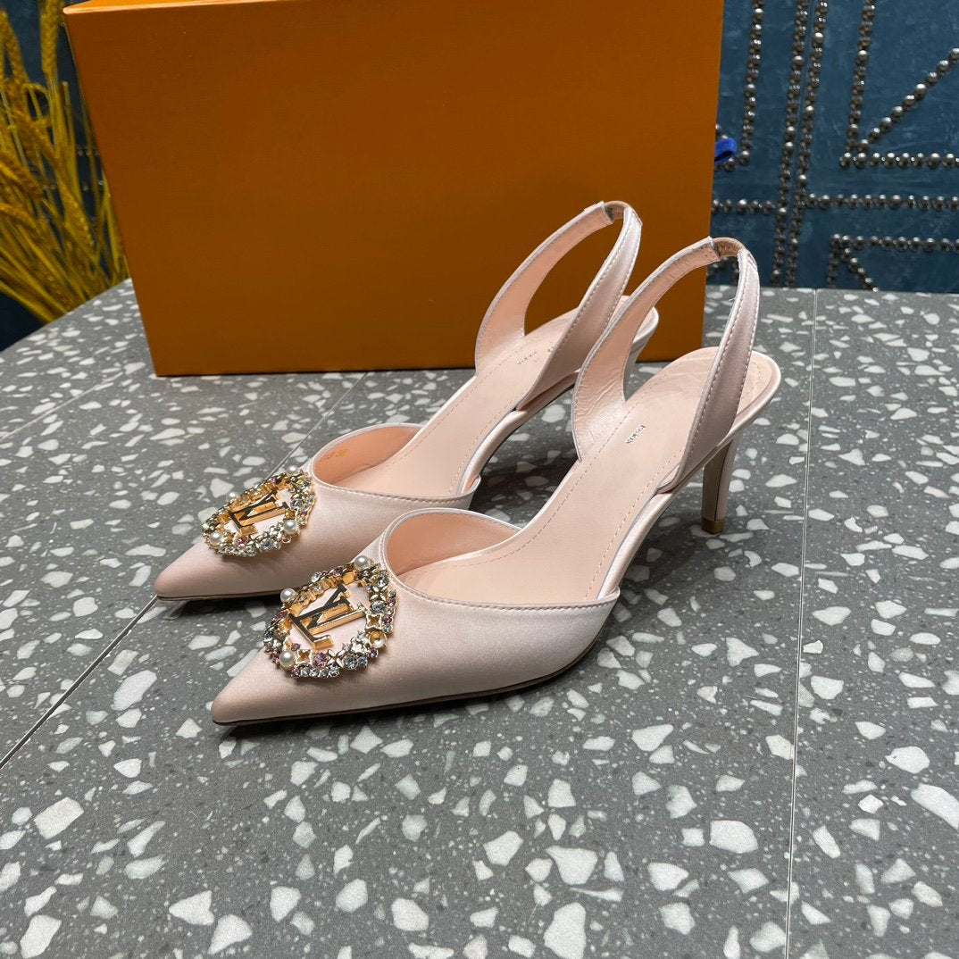 LOUIS VUITTON LV MET SLINGBACK PUMP BEIGE