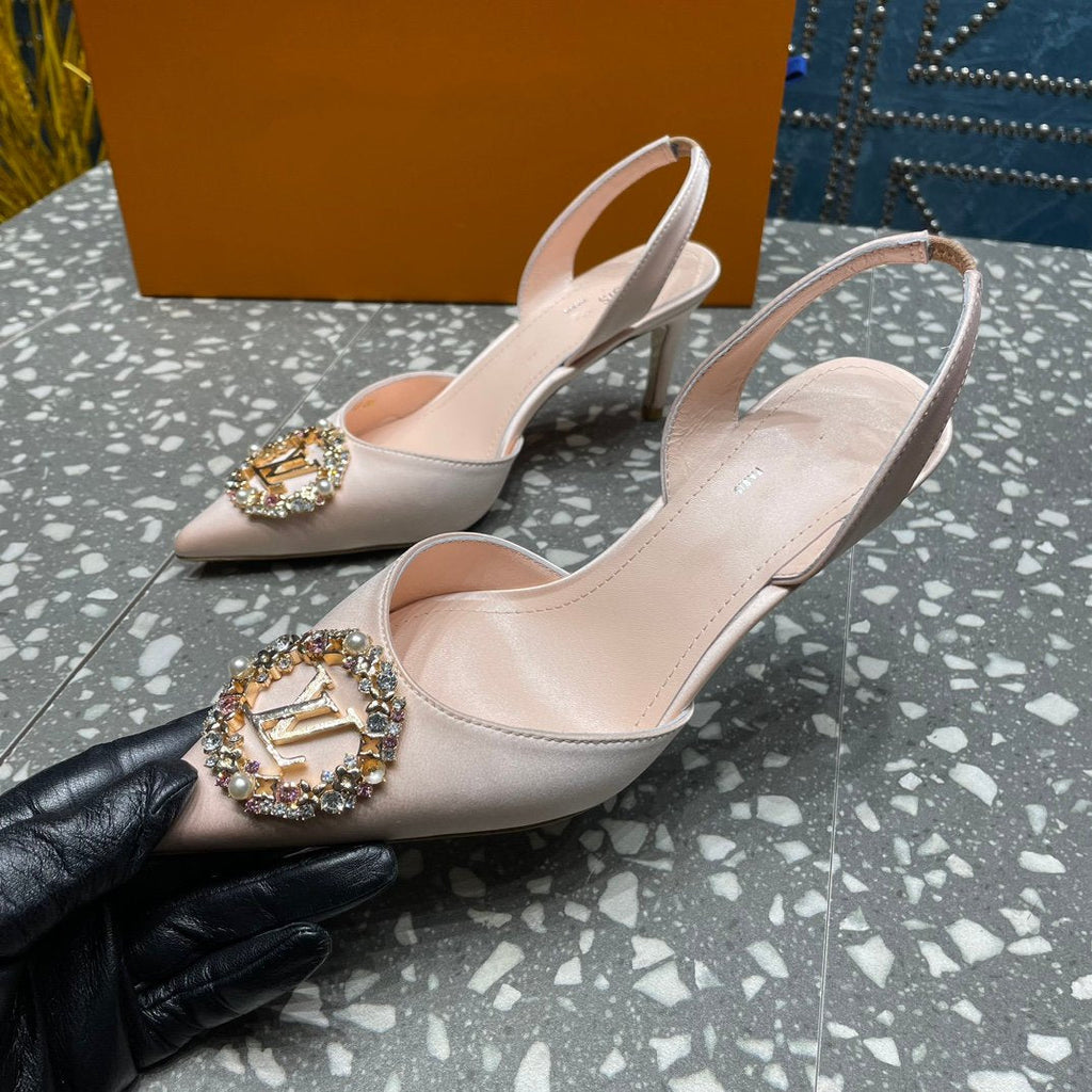 LOUIS VUITTON LV MET SLINGBACK PUMP BEIGE
