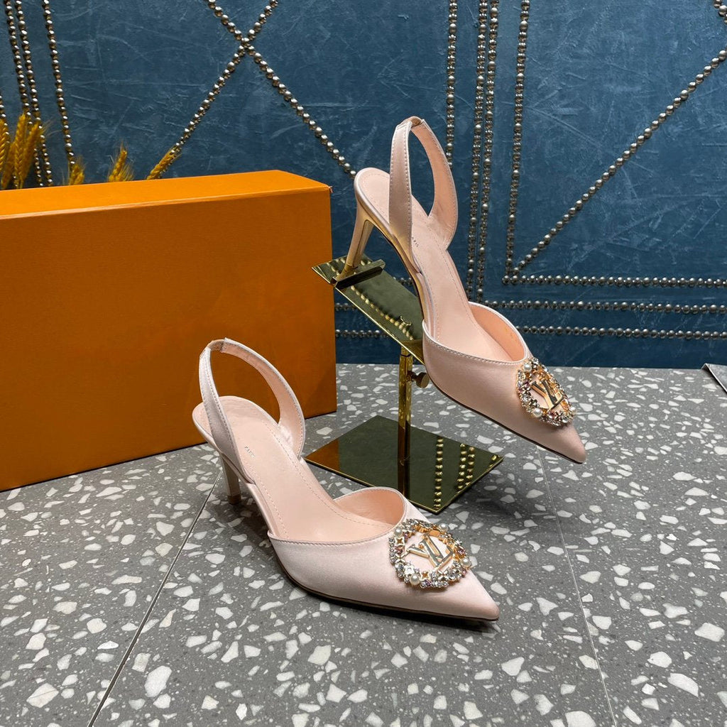 LOUIS VUITTON LV MET SLINGBACK PUMP BEIGE