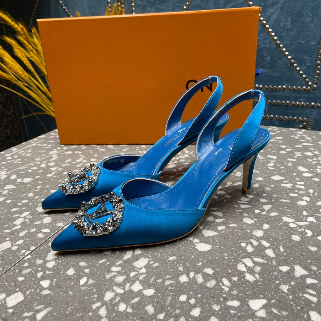 LOUIS VUITTON LV MET SLINGBACK PUMP BLUE