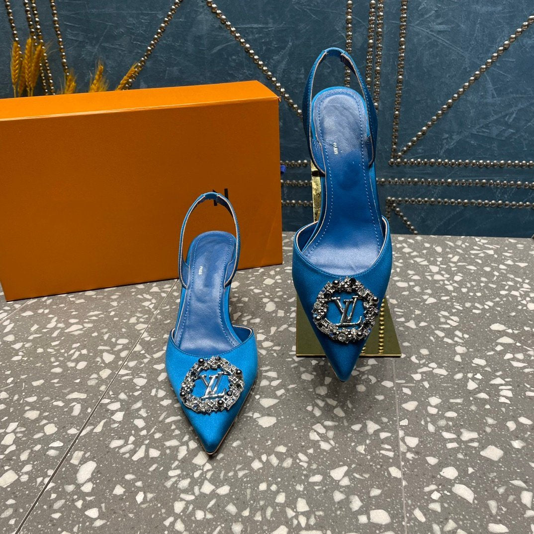 LOUIS VUITTON LV MET SLINGBACK PUMP BLUE
