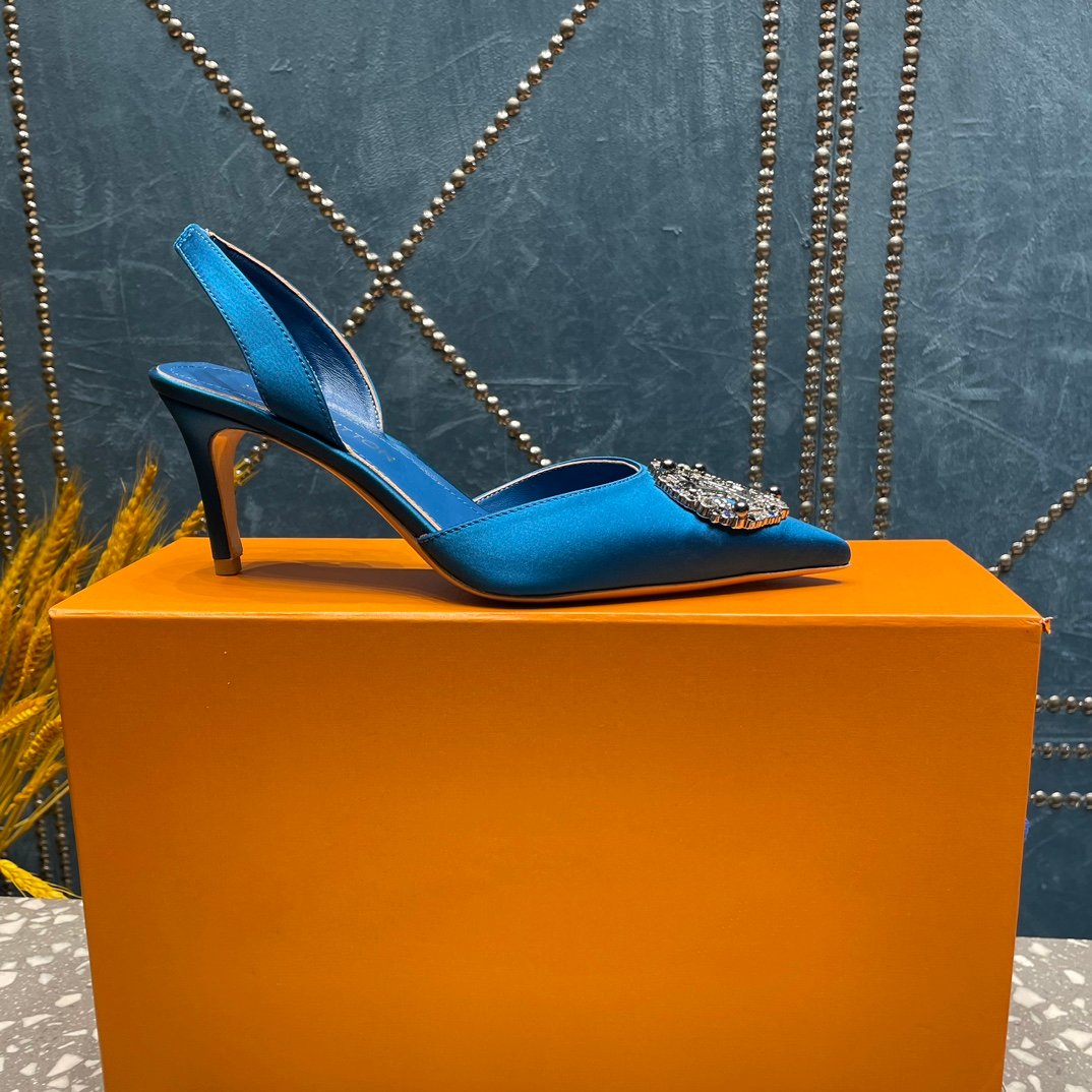 LOUIS VUITTON LV MET SLINGBACK PUMP BLUE