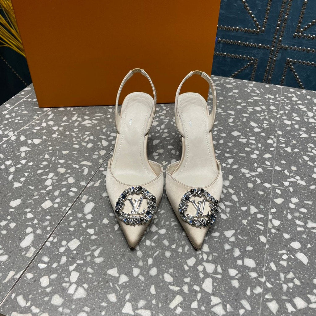 LOUIS VUITTON LV MET SLINGBACK PUMP WHITE