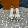 LOUIS VUITTON LV MET SLINGBACK PUMP WHITE