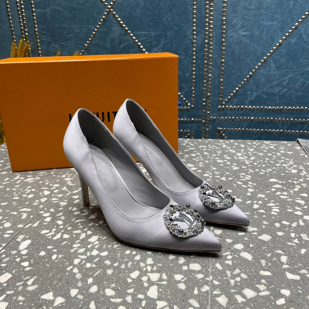 LOUIS VUITTON LV MET SLINGBACK PUMP GREY
