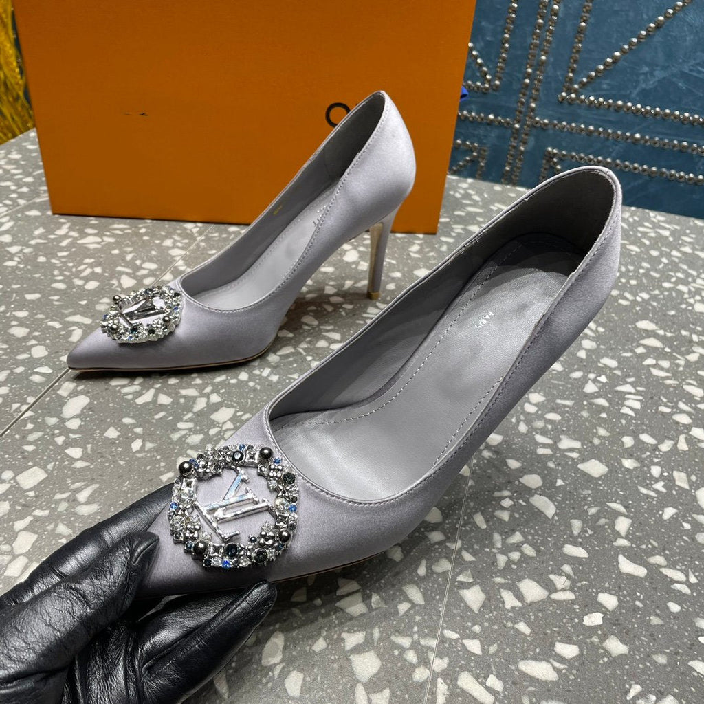 LOUIS VUITTON LV MET SLINGBACK PUMP GREY