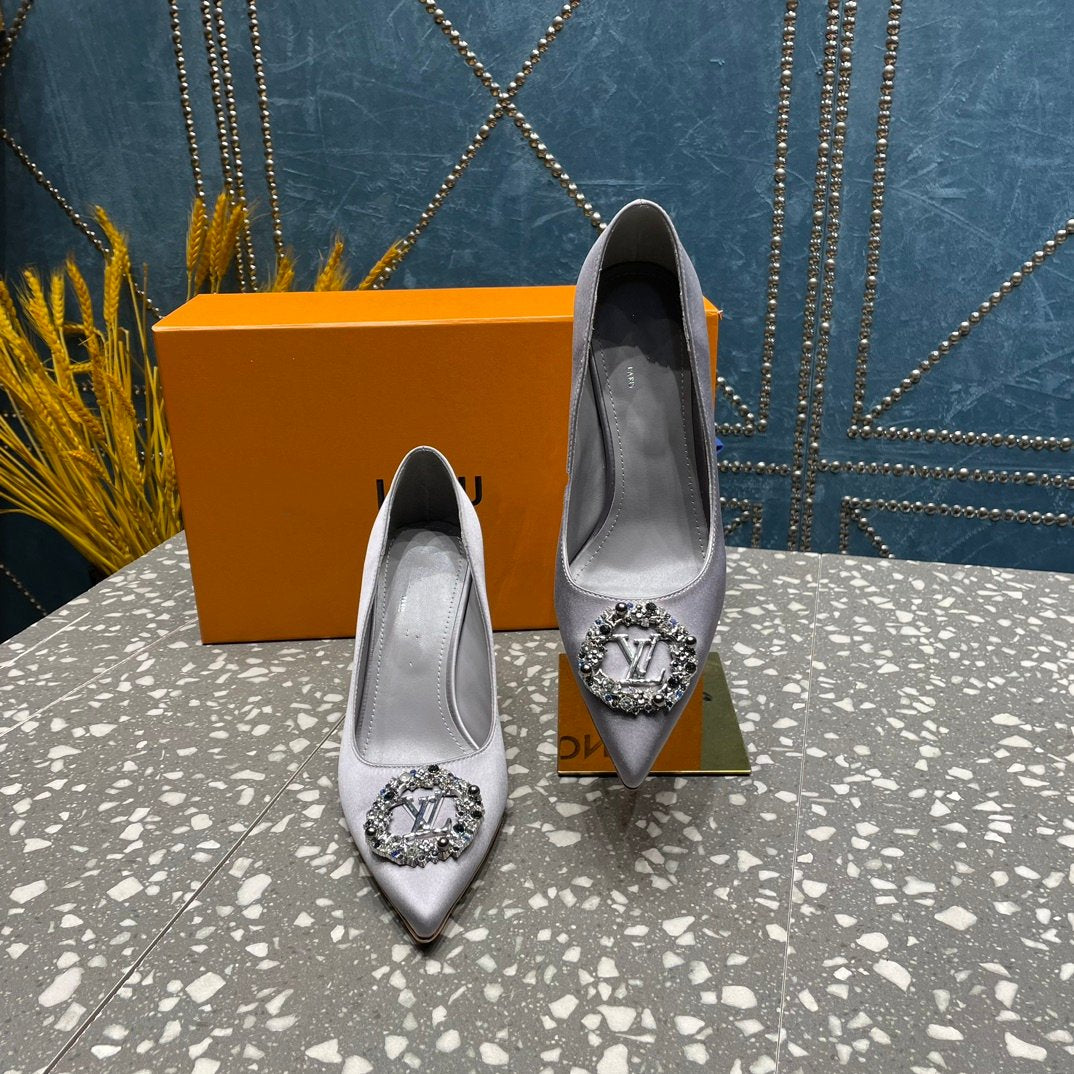 LOUIS VUITTON LV MET SLINGBACK PUMP GREY
