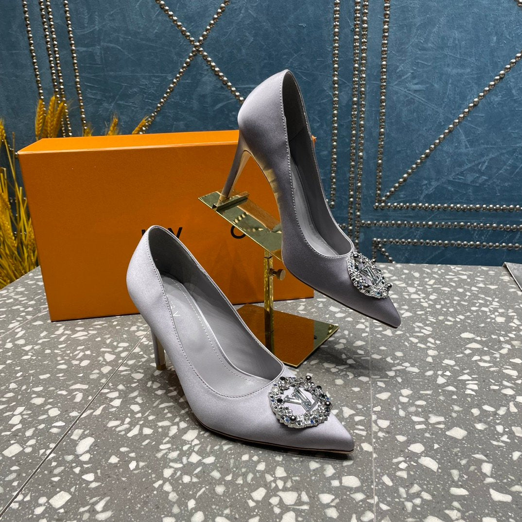 LOUIS VUITTON LV MET SLINGBACK PUMP GREY