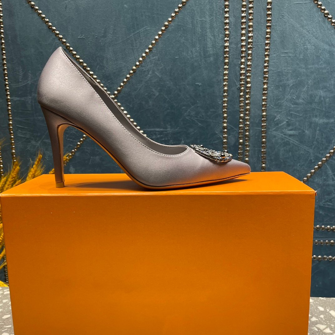 LOUIS VUITTON LV MET SLINGBACK PUMP GREY