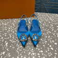 LOUIS VUITTON LV MET SLINGBACK BALLERINA BLUE
