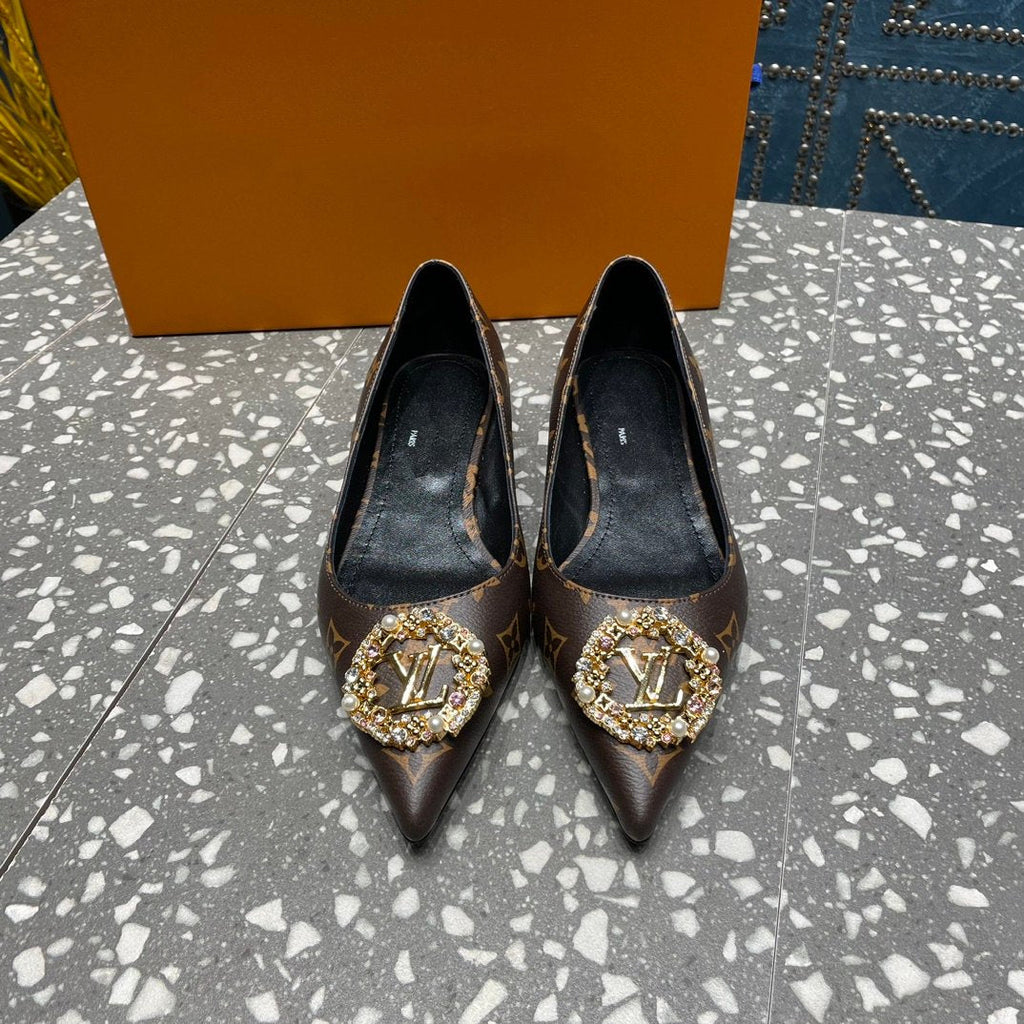 LOUIS VUITTON LV MET FLAT BALLERINA MONOGRAM