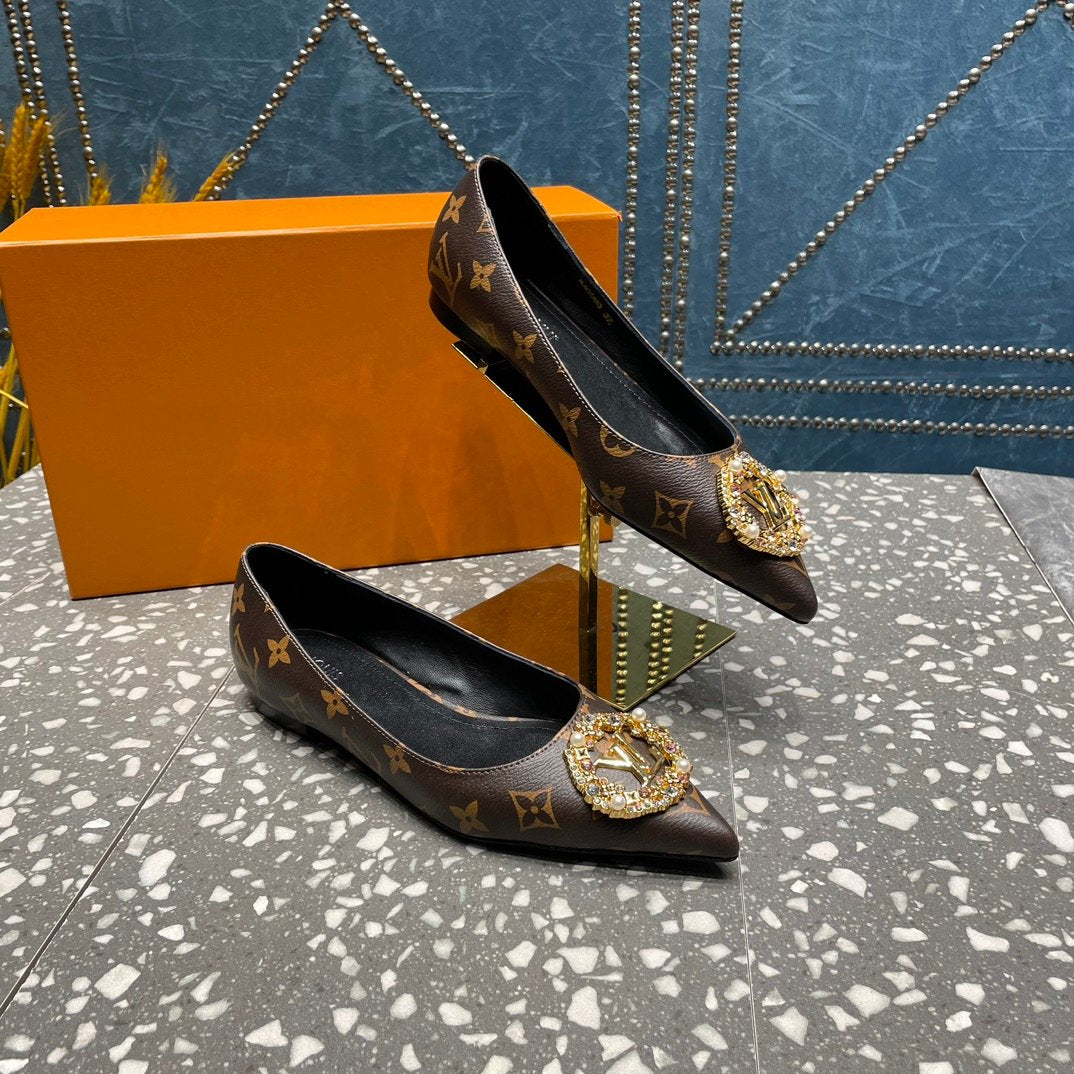 LOUIS VUITTON LV MET FLAT BALLERINA MONOGRAM