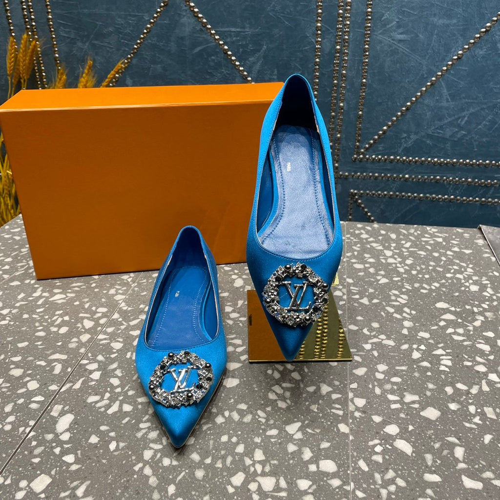 LOUIS VUITTON LV MET FLAT BALLERINA BLUE
