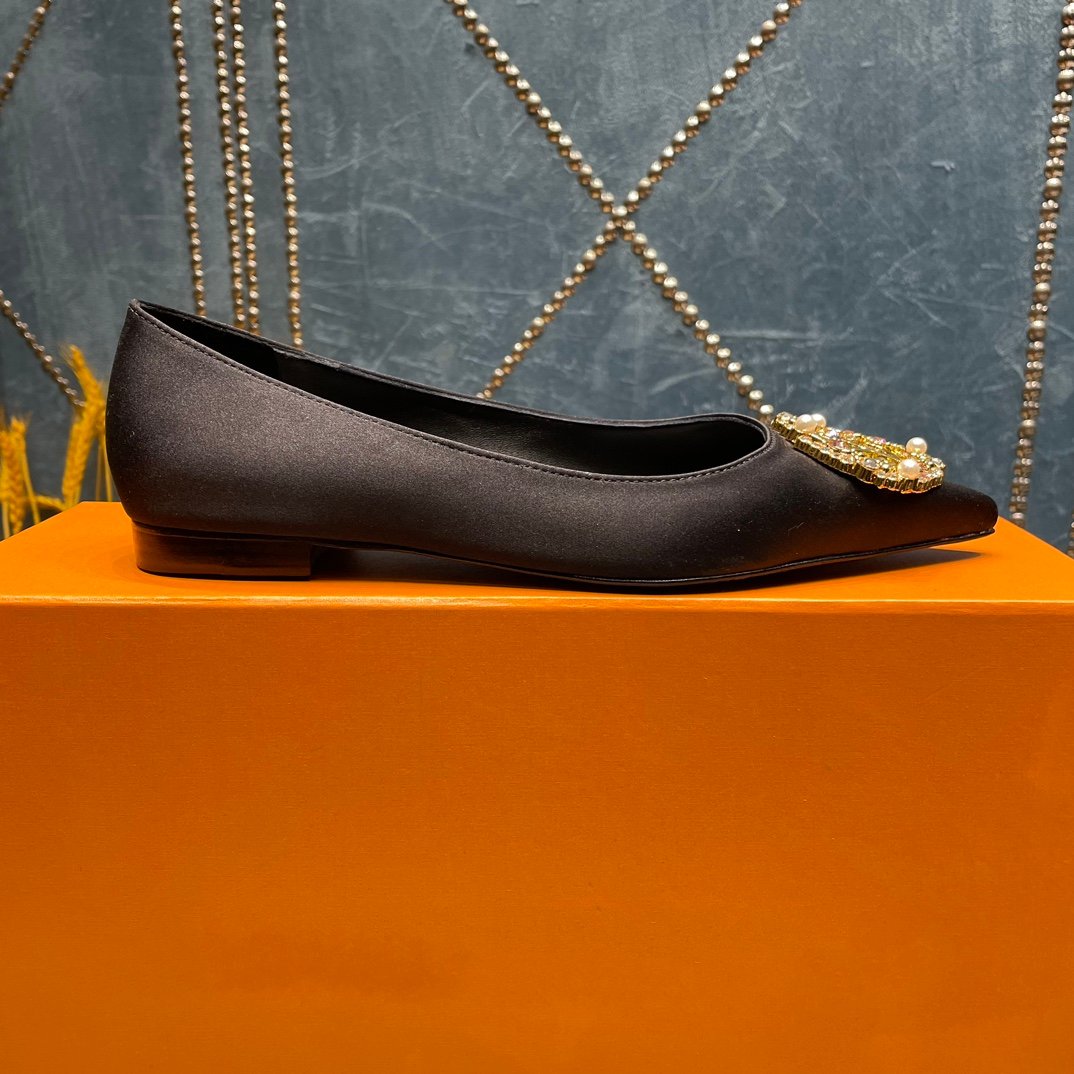 LOUIS VUITTON LV MET FLAT BALLERINA NOIR