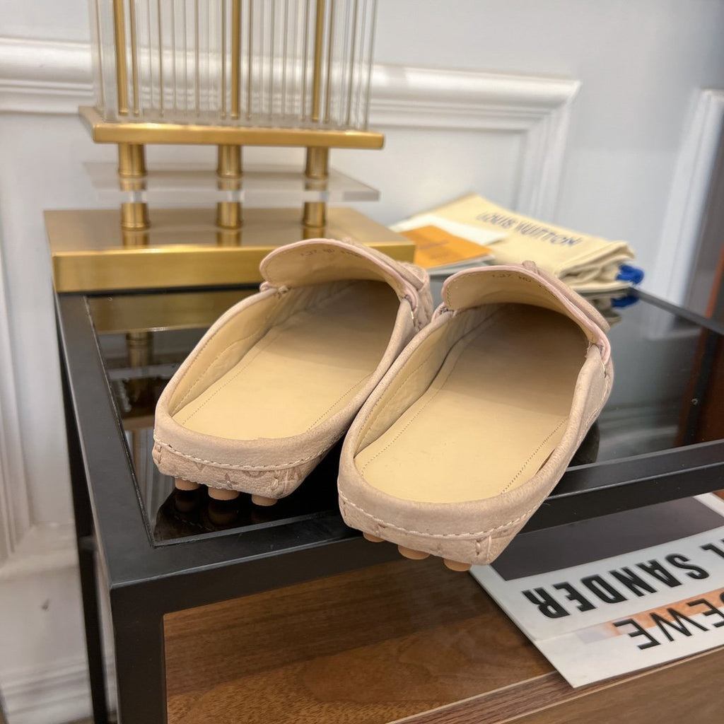 LOUIS VUITTON LV COSY FLAT LOGO STAMPING BEIGE