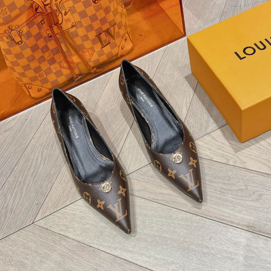 LOUIS VUITTON LV SINGLE LOW HEEL PUMP MONOGRAM CANVAS