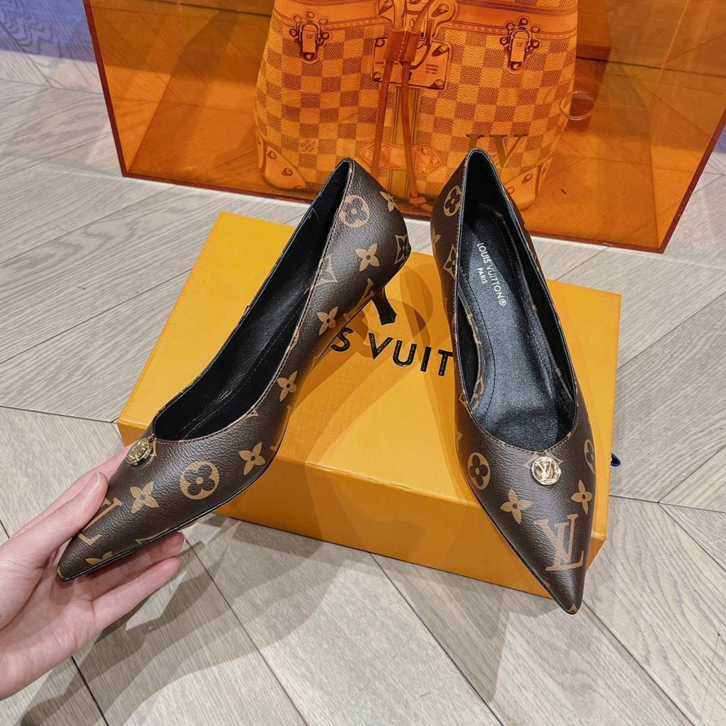 LOUIS VUITTON LV SINGLE LOW HEEL PUMP MONOGRAM CANVAS