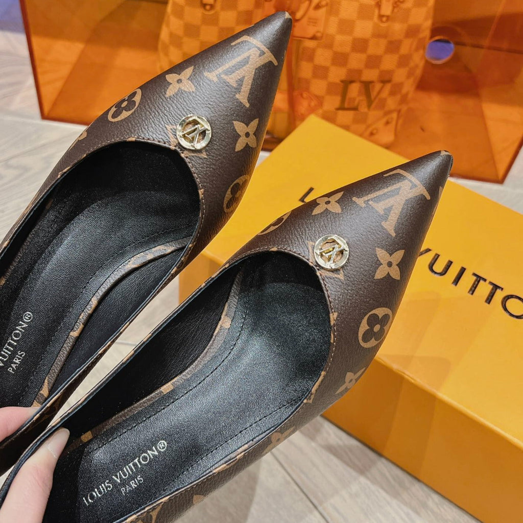 LOUIS VUITTON LV SINGLE LOW HEEL PUMP MONOGRAM CANVAS