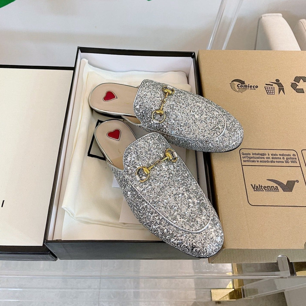 GUCCI SLIPPER PRINCETOWN GLITTER